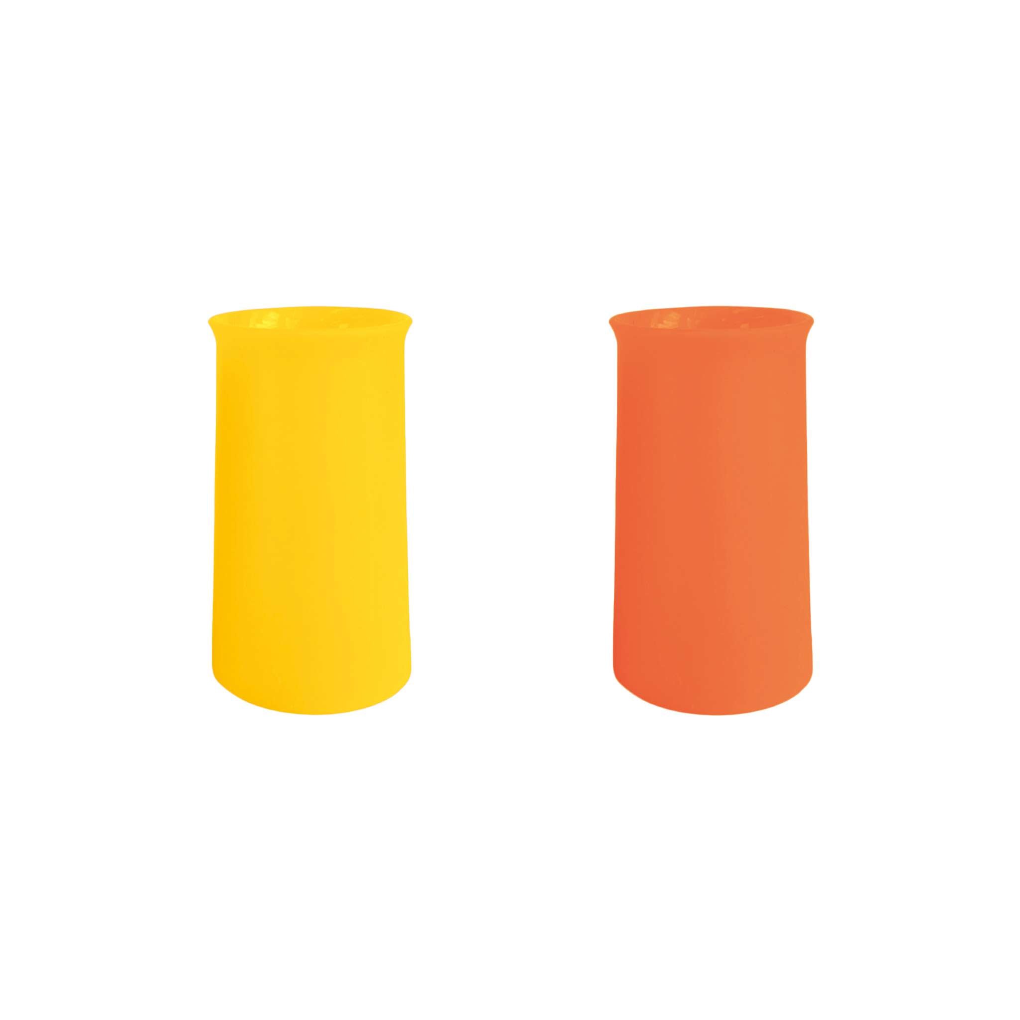 PORTER GREEN – STEGG 480ML SILICONE DRINK GLASS - YELLOW & VALENCIA